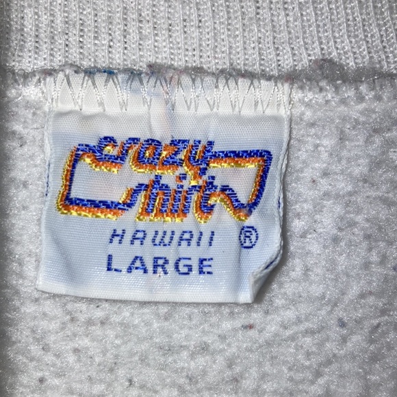 White sweat shirt with San Francisco California/ picture of Golden Gate Bridge - Picture 3 of 5